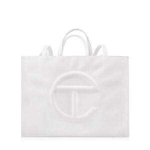 Telfar White Large Purse